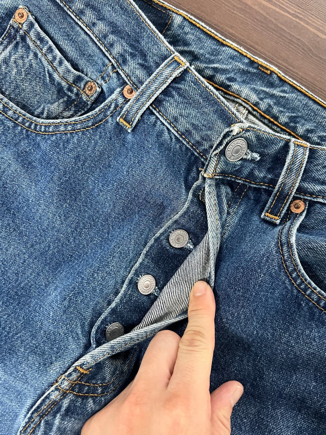 USA Levis 리바이스 501 스트레이트 데님 팬츠 상품이미지5