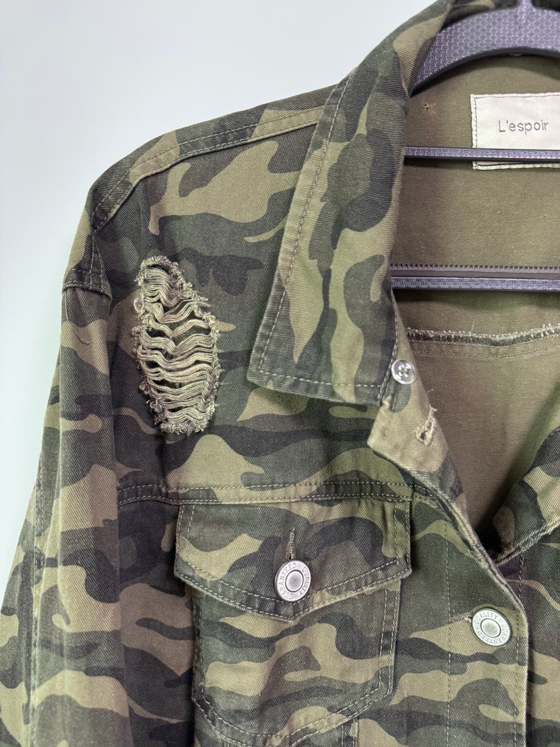 L'espoir 카모 밀리터리 자켓 90-95 상품이미지4