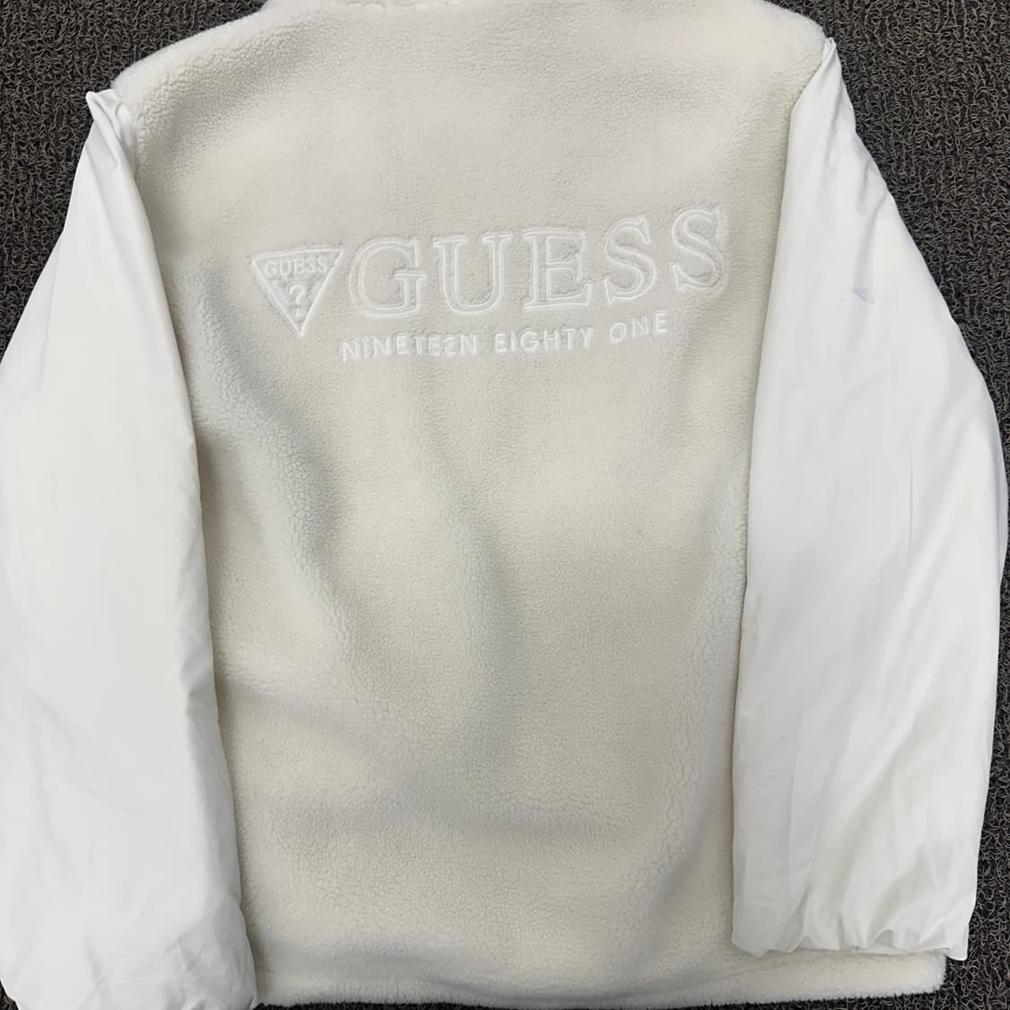 GUESS 게스 뽀글이 털 덕다운 패딩 후리스 자켓 L 상품이미지8