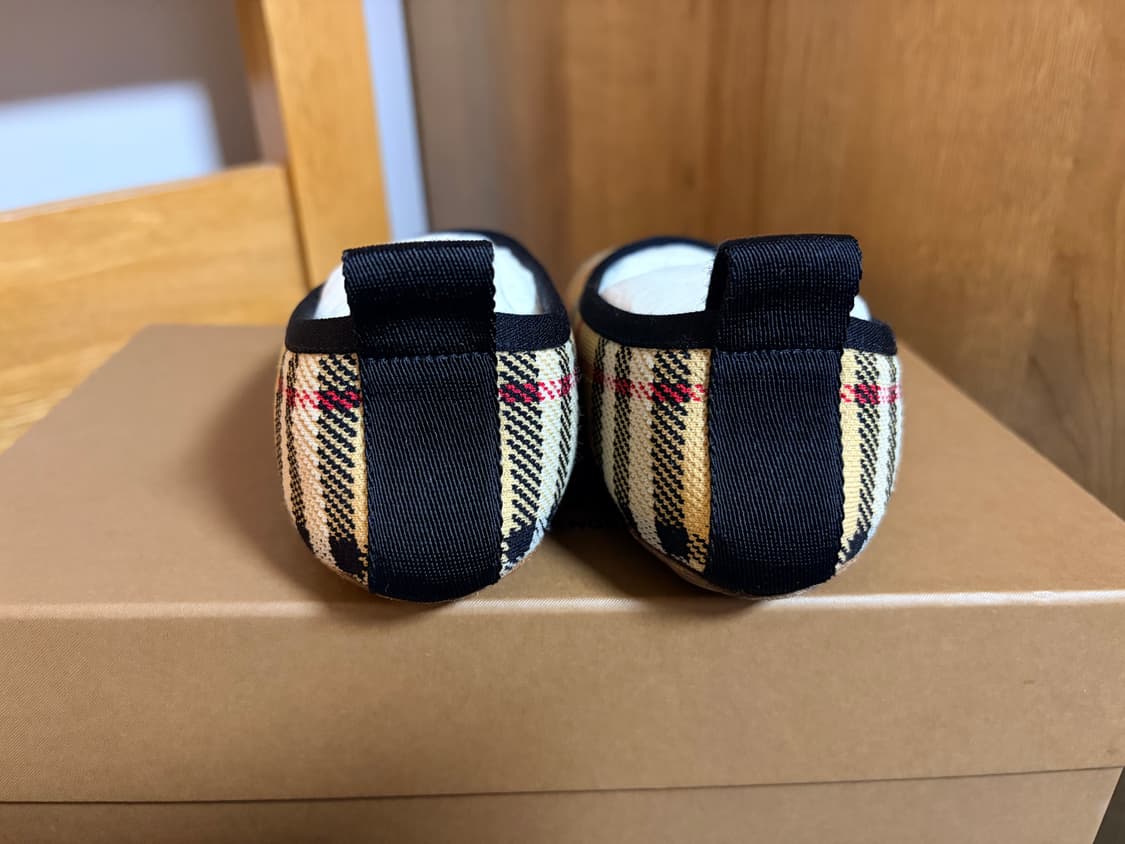 버버리 체크 패턴 플랫 슈즈 36 여성 단화 로퍼 230 상품이미지2