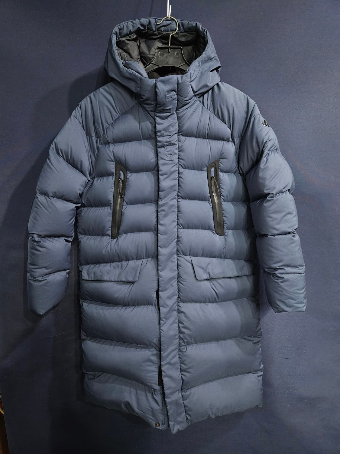 밀레 다크그린 남성 95 덕다운 롱패딩  상품이미지1