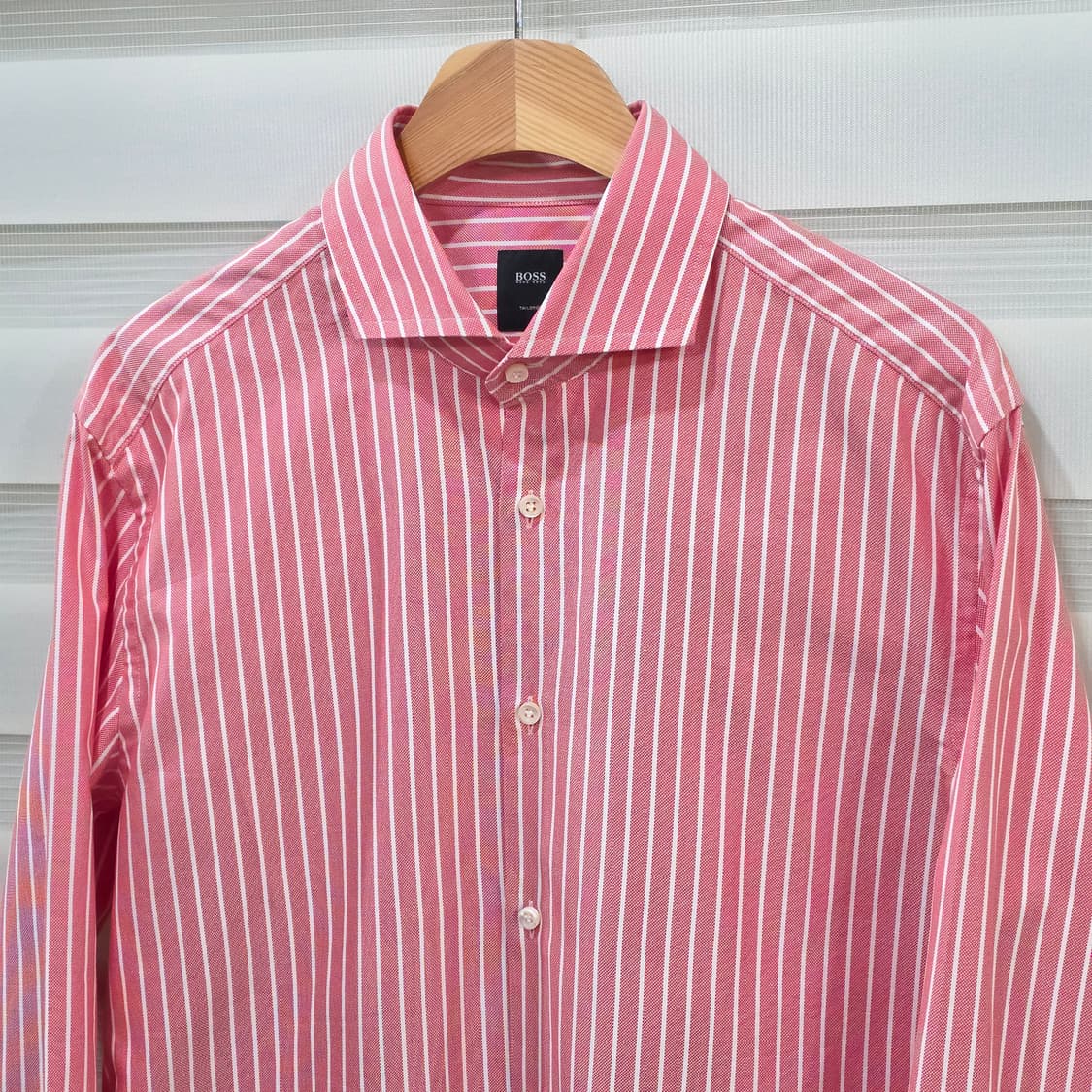 휴고보스 슬림핏 스트라이프 드레스 셔츠- 42 상품이미지2