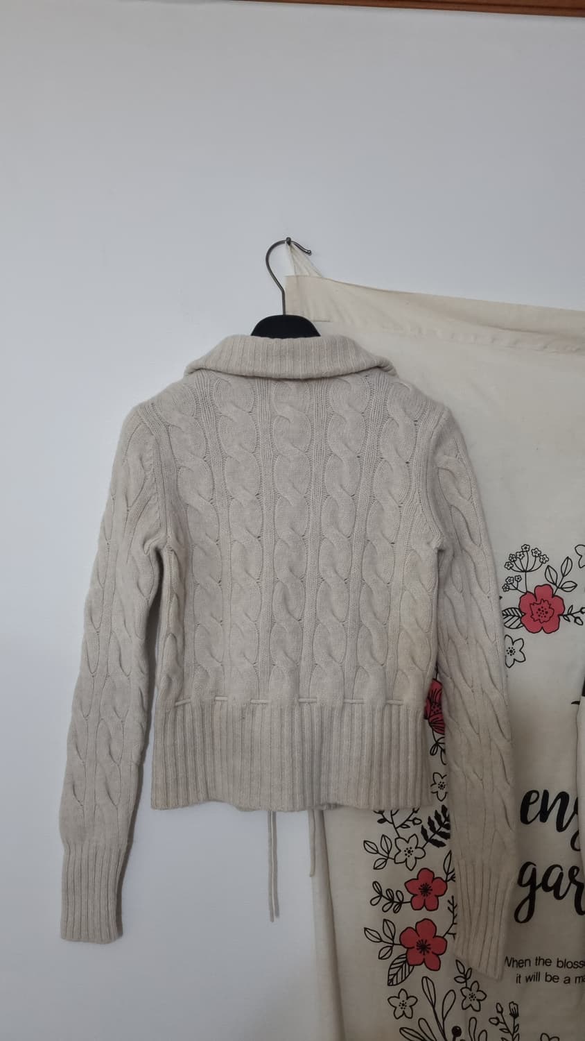 두산 90'S 폴로진스 하이넥 꽈배기 니트 가디건 상품이미지5