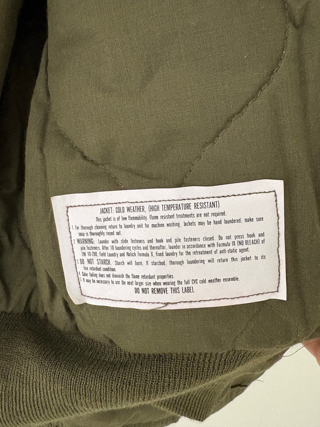 90's U.S Army cvc Tanker Jacket.  상품이미지4