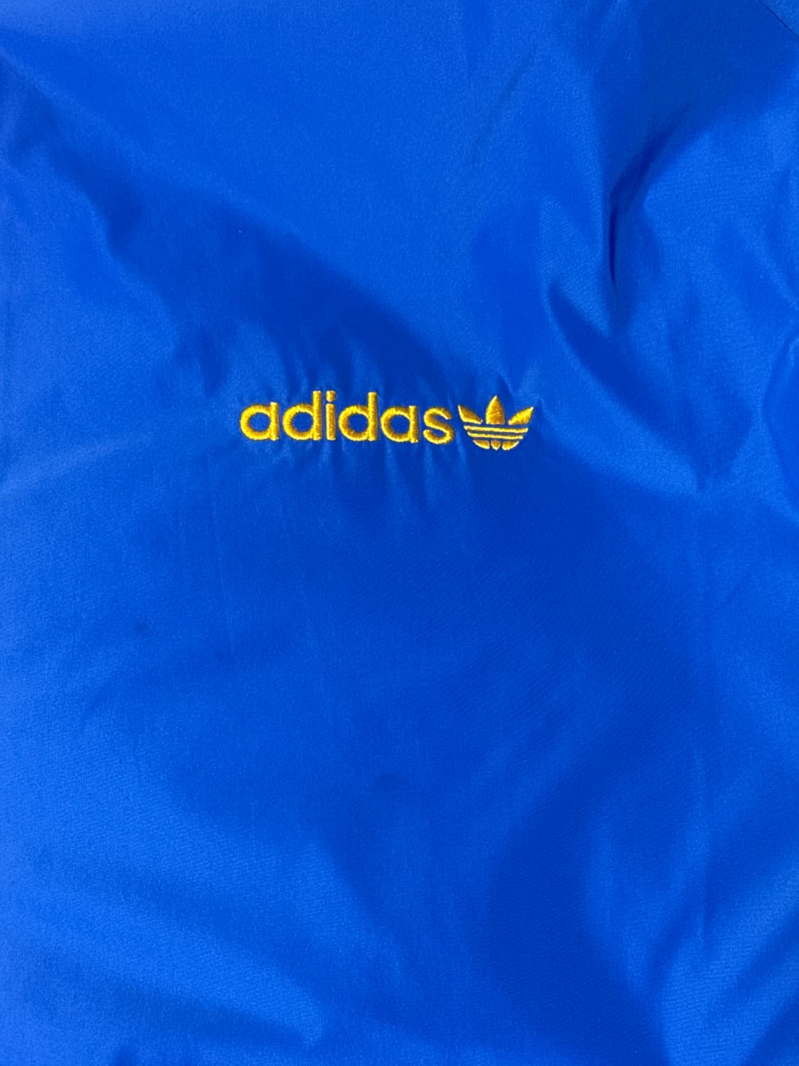 아디다스 후드 바람막이 블루 옐로우 XL 상품이미지2