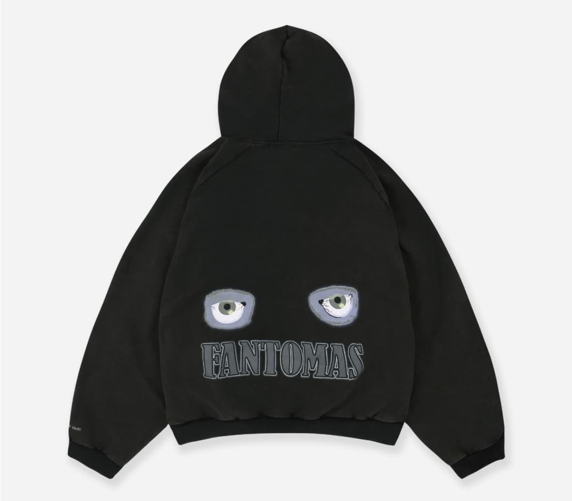 프로젝트지알 마인드+슬러터 빈티지 워시드 후디 블랙 상품이미지2