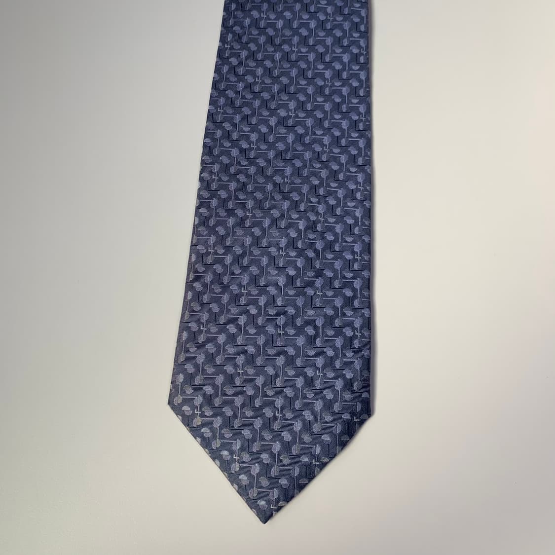 란셀(LANCEL) 프랑스 100실크 명품넥타이 네이비컬러 A+등급 상품이미지10