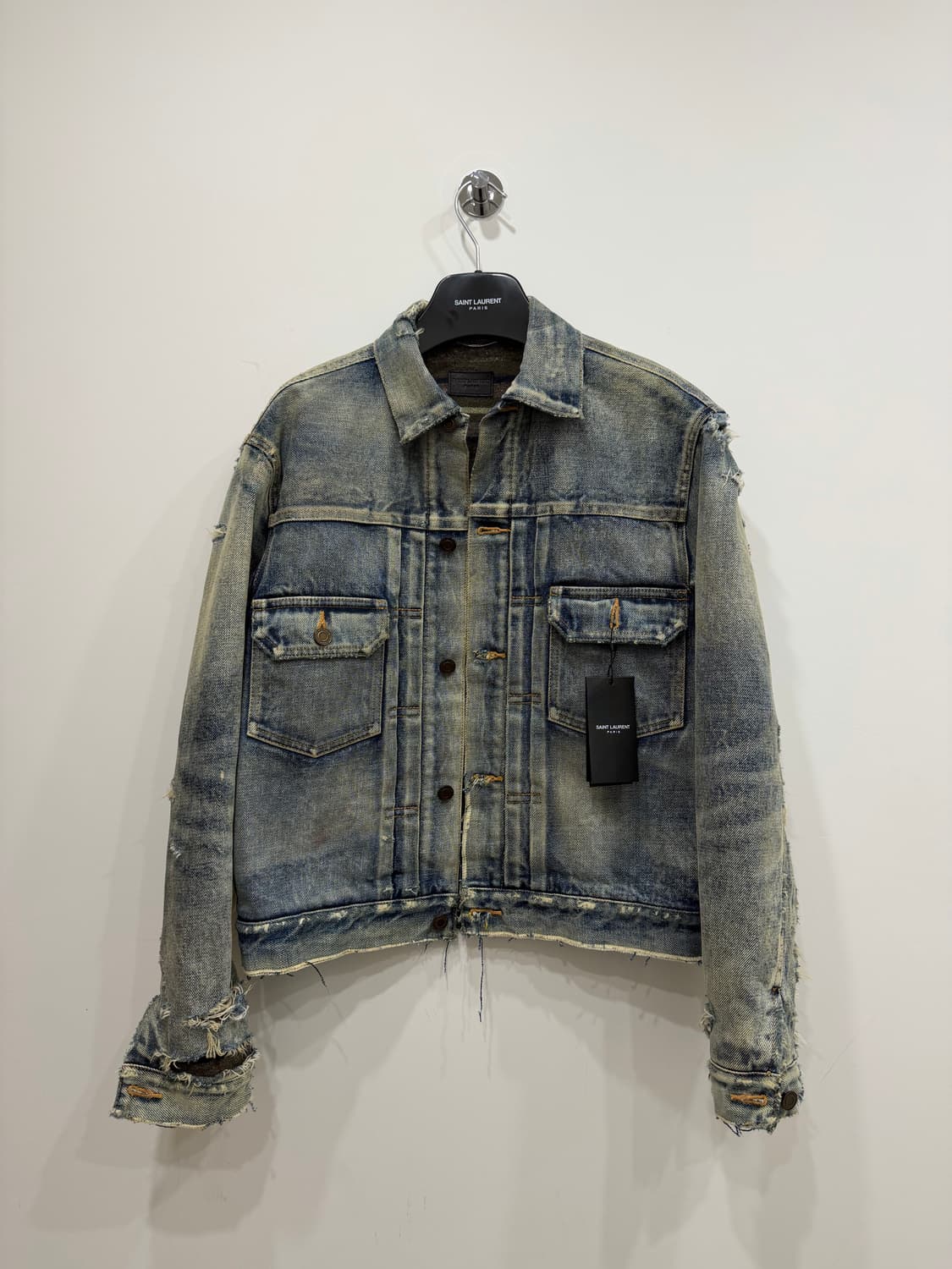 (미착용 새상품) 생로랑 데님 디스 자켓 xs (체감M) 팝니다 상품이미지1