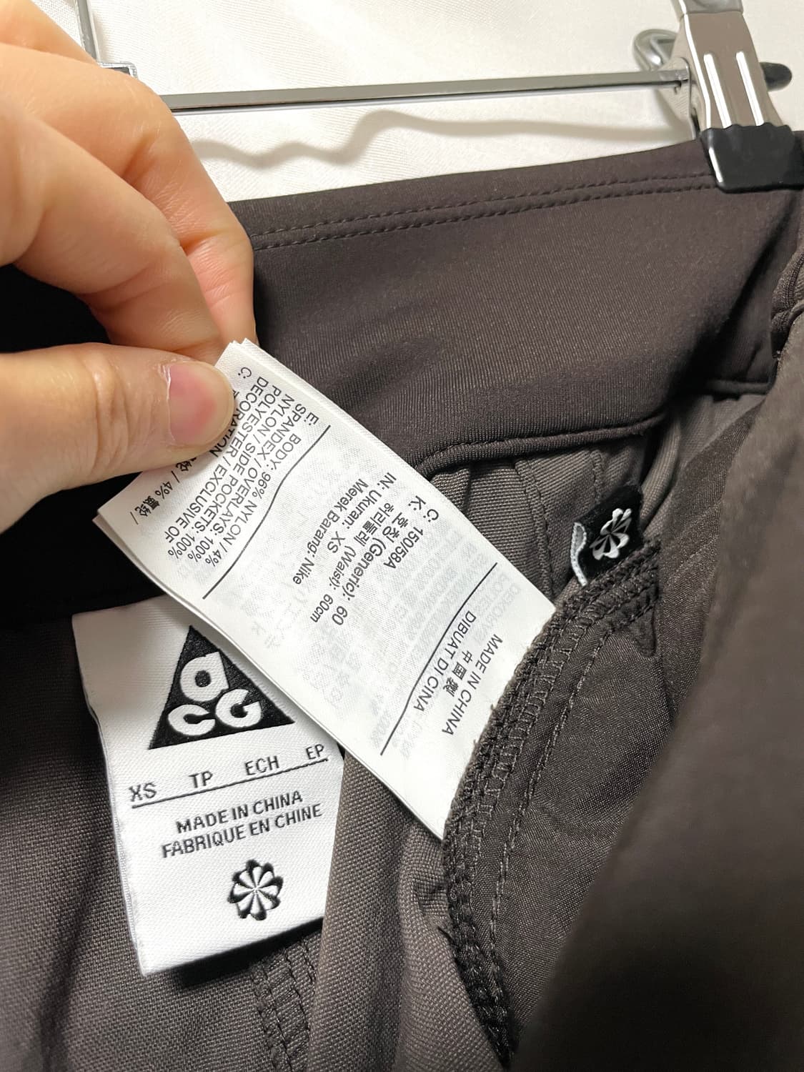 나이키 ACG 여성 나일론 스판 밴딩 스미스 서밋 트레일 카고 팬츠 xs 상품이미지10