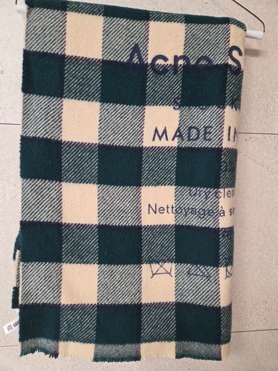 아크네 스튜디오 캐시어(Cassiar) 체크 머플러 스카프 상품이미지1