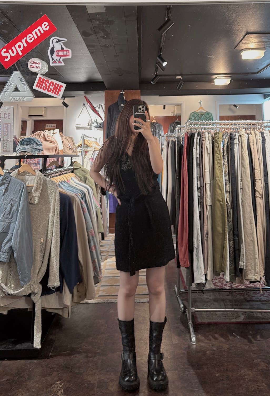 모스키노 moschino 울 트위드 스팽글 블랙 미니 원피스 6 상품이미지8