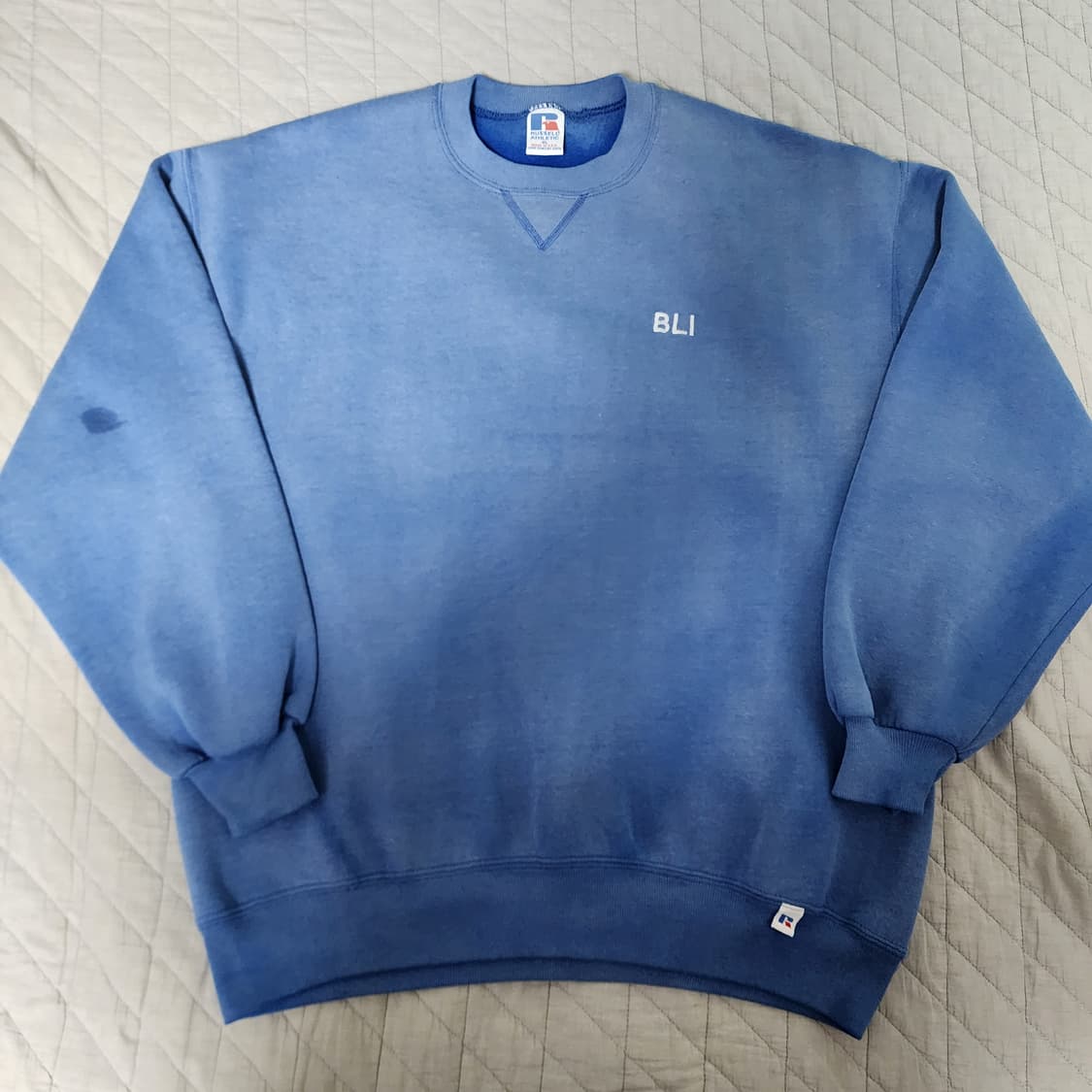 [XL] 90s 러셀 애슬레틱 BLI 페이디드 블루 빈티지 맨투맨 상품이미지1