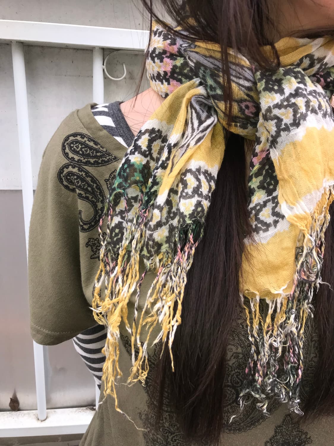 vintage pattern scarf 상품이미지1