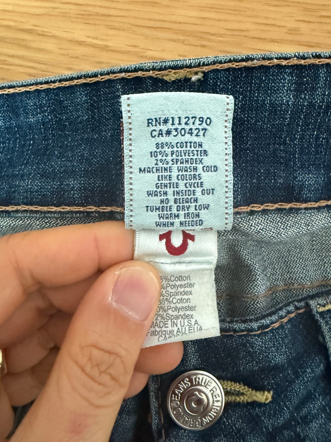 미제 트루릴리젼(True Religion) 부츠컷 데님(U.S.A) 상품이미지10