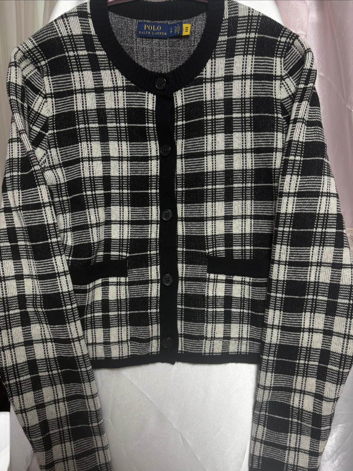 폴로 랄프로렌 체크 가디건 상품이미지1
