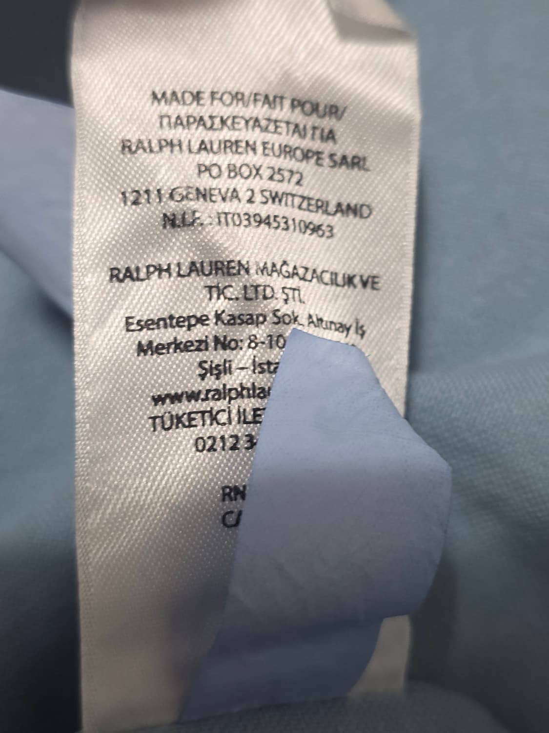 폴로 랄프로렌 연하늘 셔츠 XXL 오버핏 상품이미지5