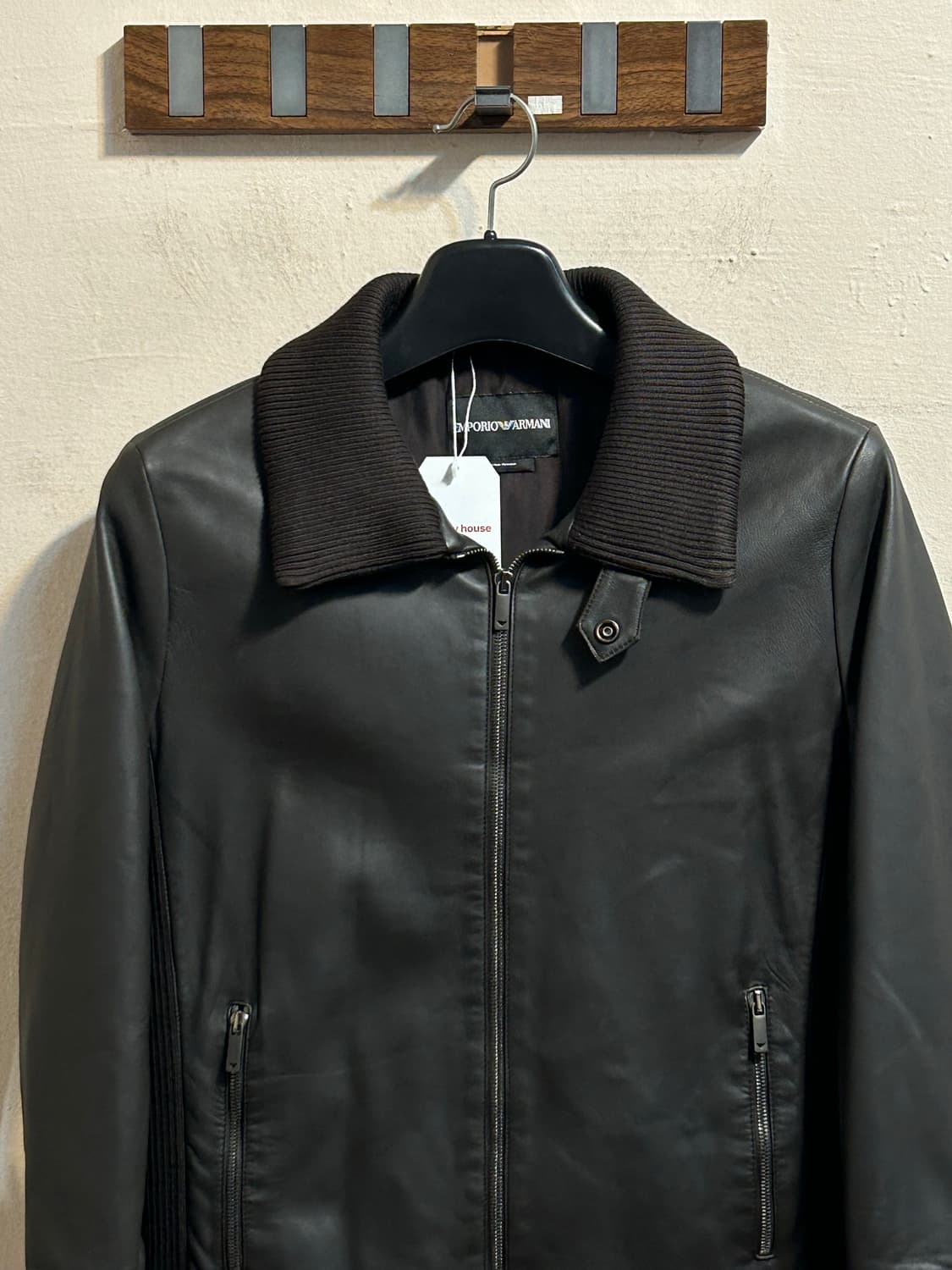 엠포리오 아르마니 레더 블루종 자켓 상품이미지2