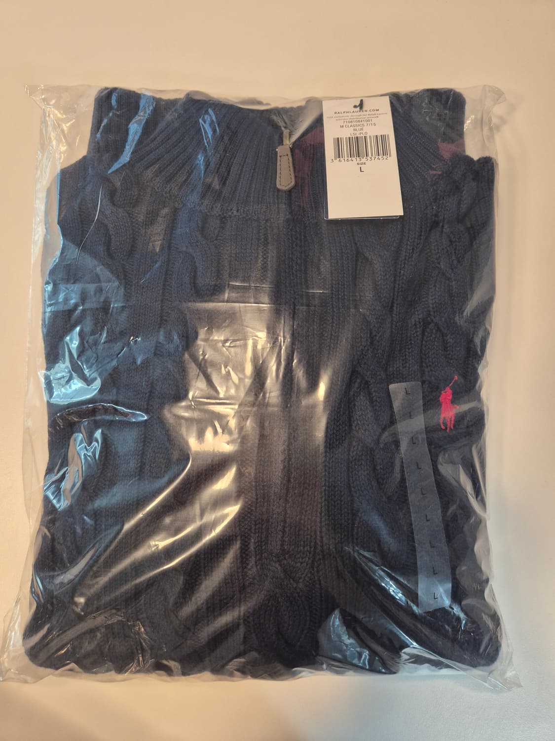 폴로 반집업 곤색 L  상품이미지2