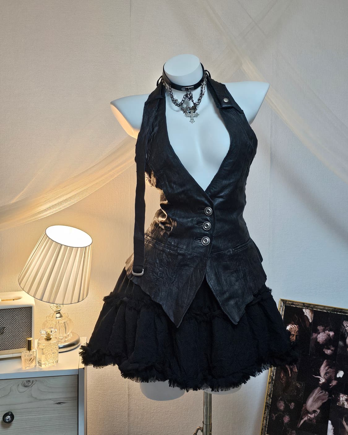 Punk preppie look style set 상품이미지4