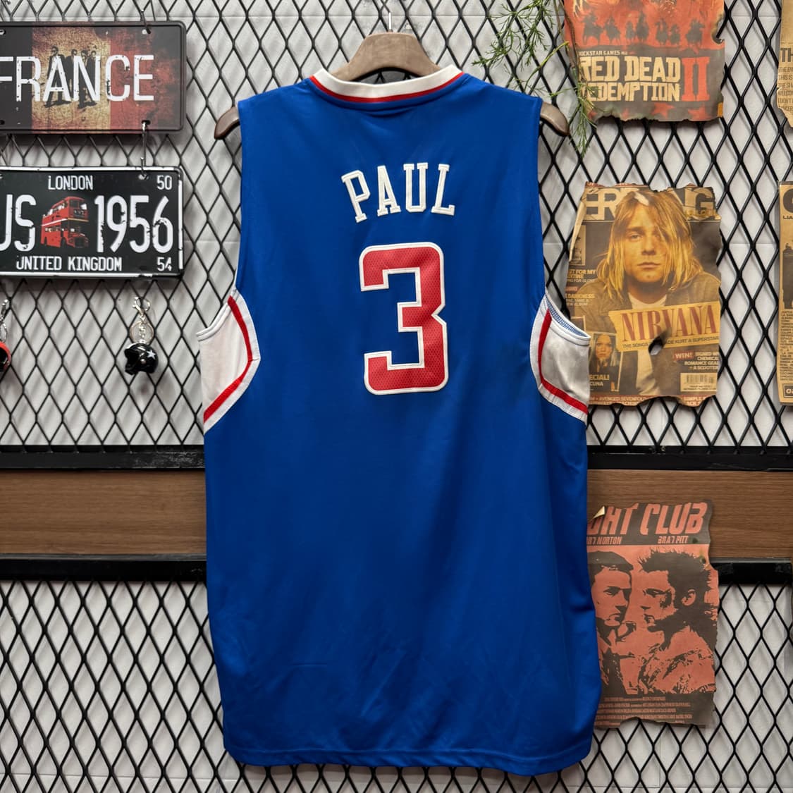 아디다스 X NBA LA 클리퍼스 스윙맨 나시 저지 블루 상품이미지2