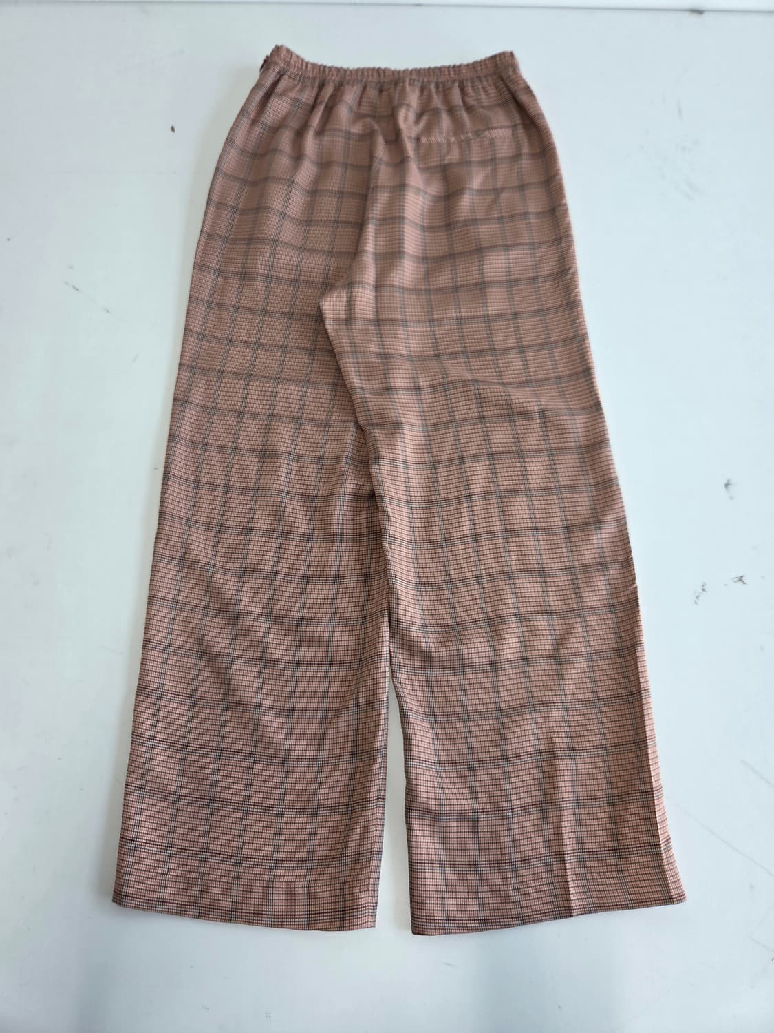 타임 한섬 여성 체크 무늬 와이드 팬츠 61 상품이미지2