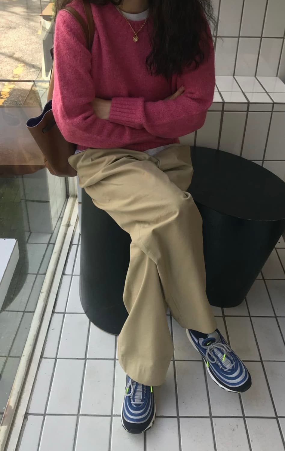 시엔느 모마 울스웨터 핑크 팝니다. 상품이미지5