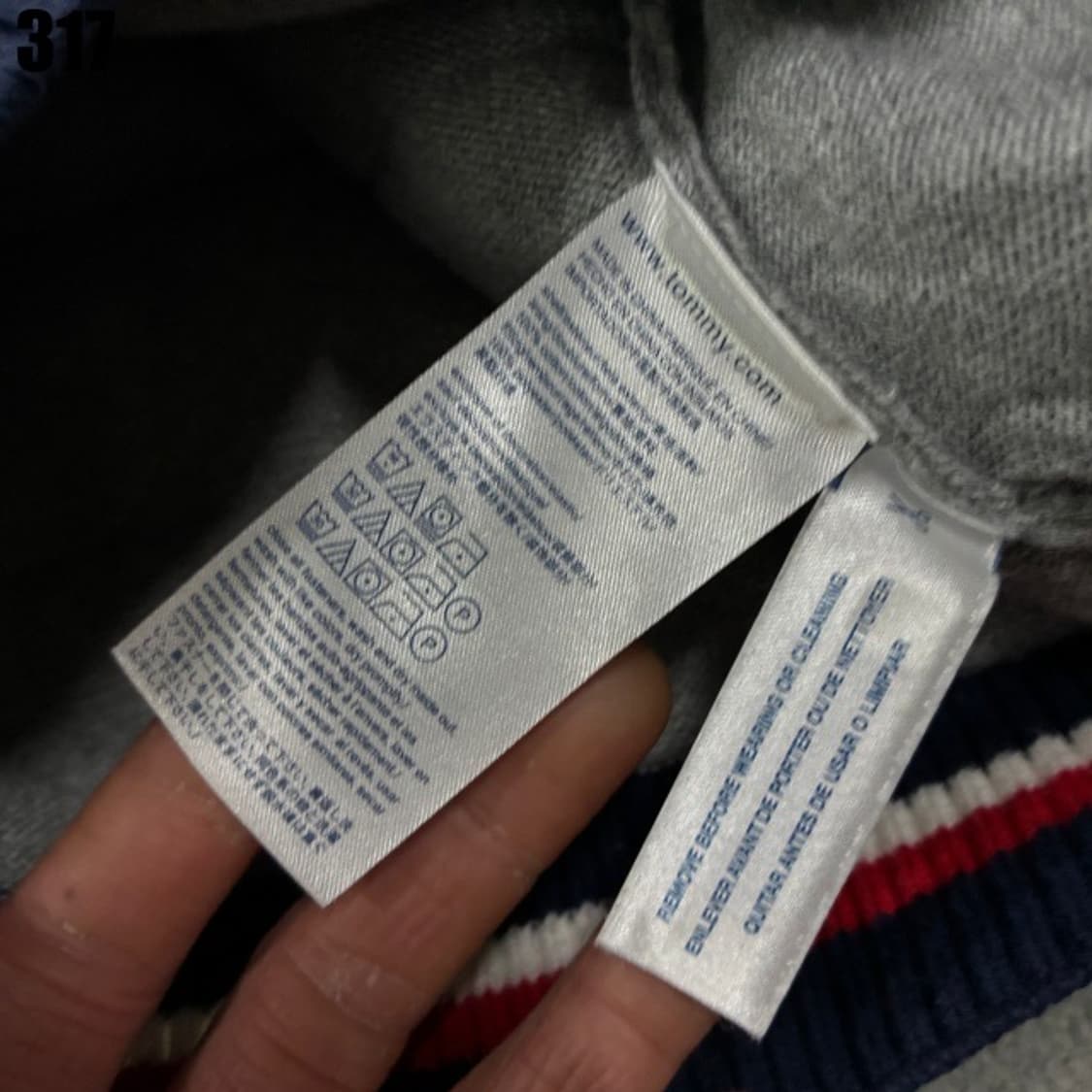 타미힐피거 아동용 그레이 집업 상품이미지3