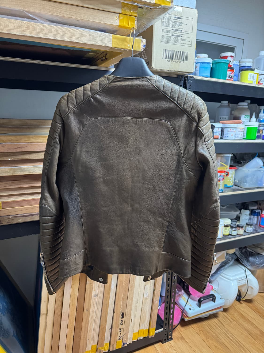 13ss 발망 balmain 가죽 라이더 자켓 상품이미지2