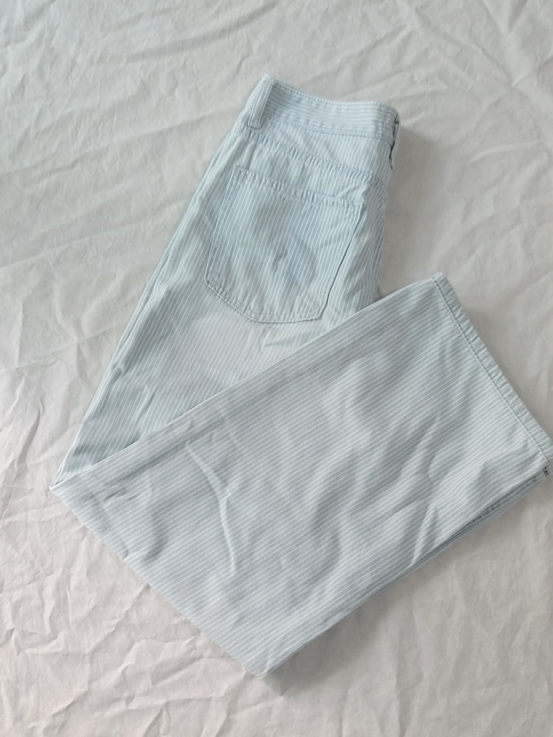 BLUE BRICK DENIM 스트라이프 와이드 팬츠 상품이미지1