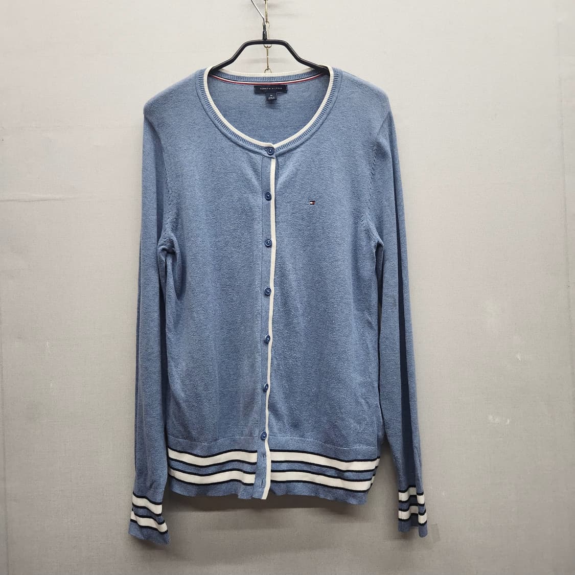 타미힐피거 로고 코튼 가디건 M 상품이미지1