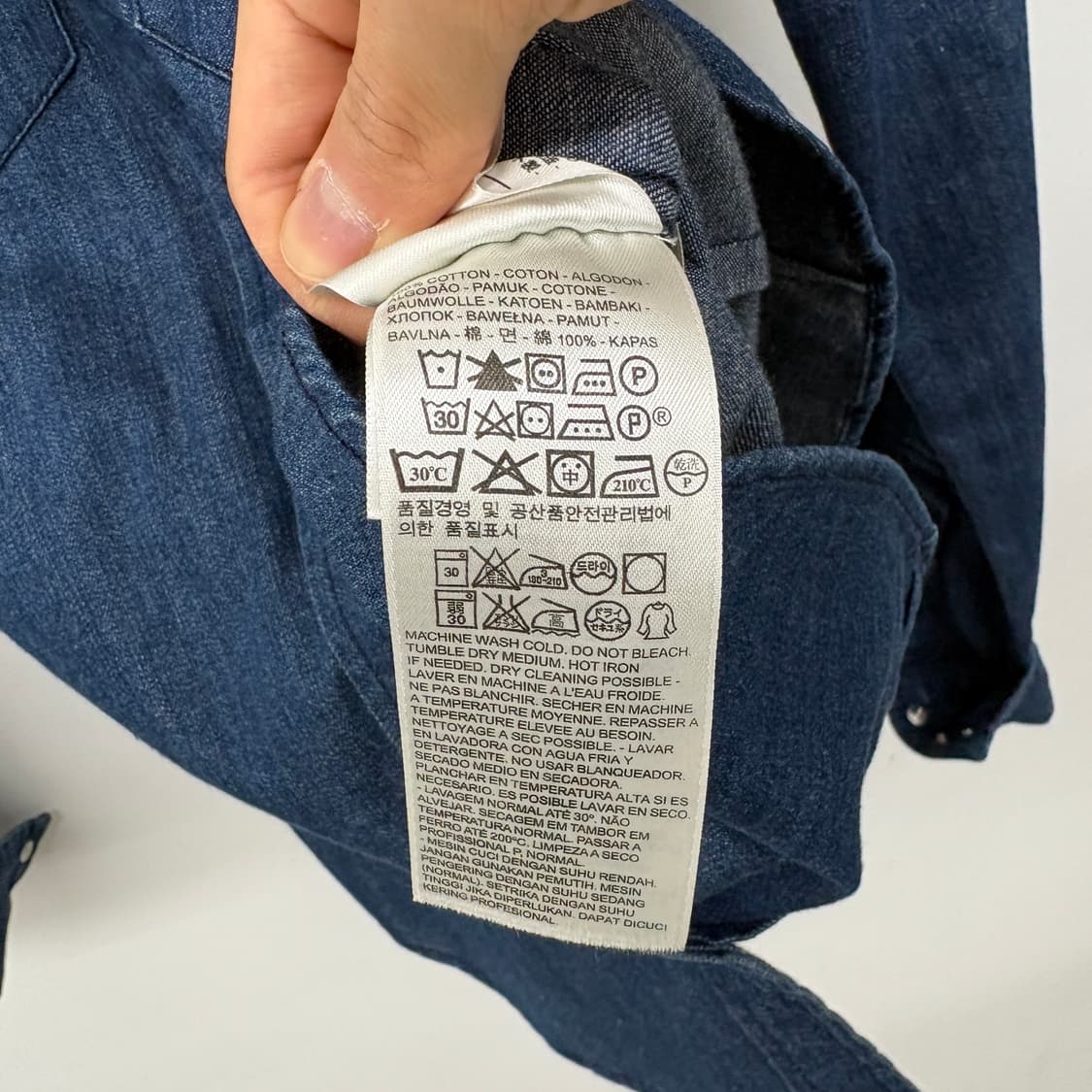 리바이스 여성 웨스턴 셔츠 데님 여성S 상품이미지7