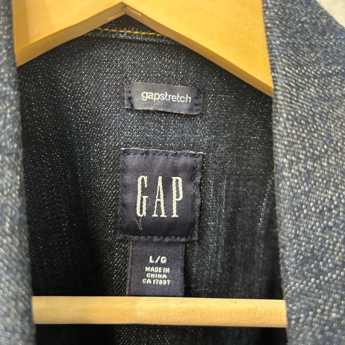 GAP 갭 y2k 빈티지 크롭 데님 자켓 L 상품이미지7