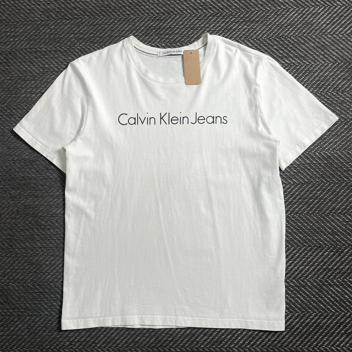 캘빈클라인 스펠아웃 화이트 반팔 티셔츠y 4658 상품이미지2