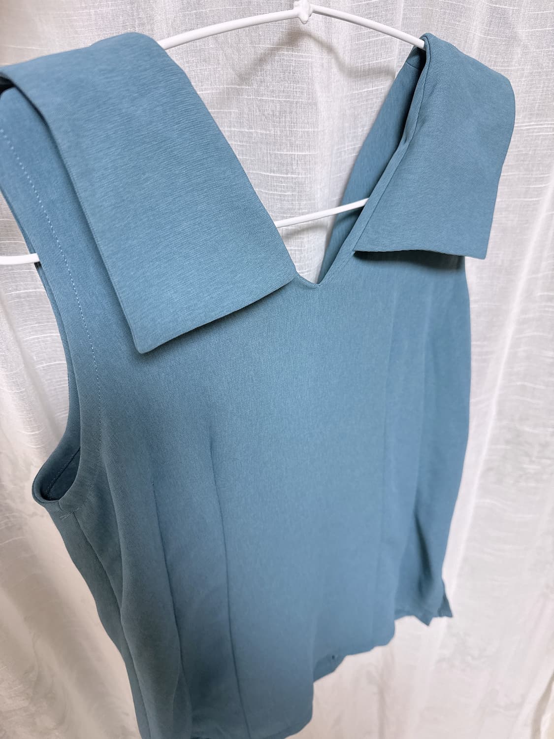 Oree 오르에 빈티지 골드버튼 투웨이 슬리브리스 블라우스 vintage 상품이미지6