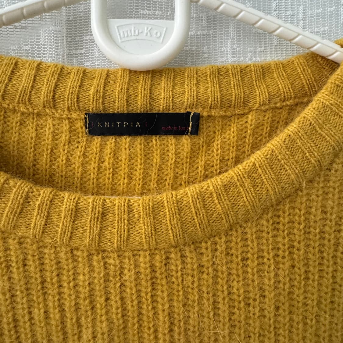 머스타드 포근 긴팔 니트 티셔츠 상품이미지9