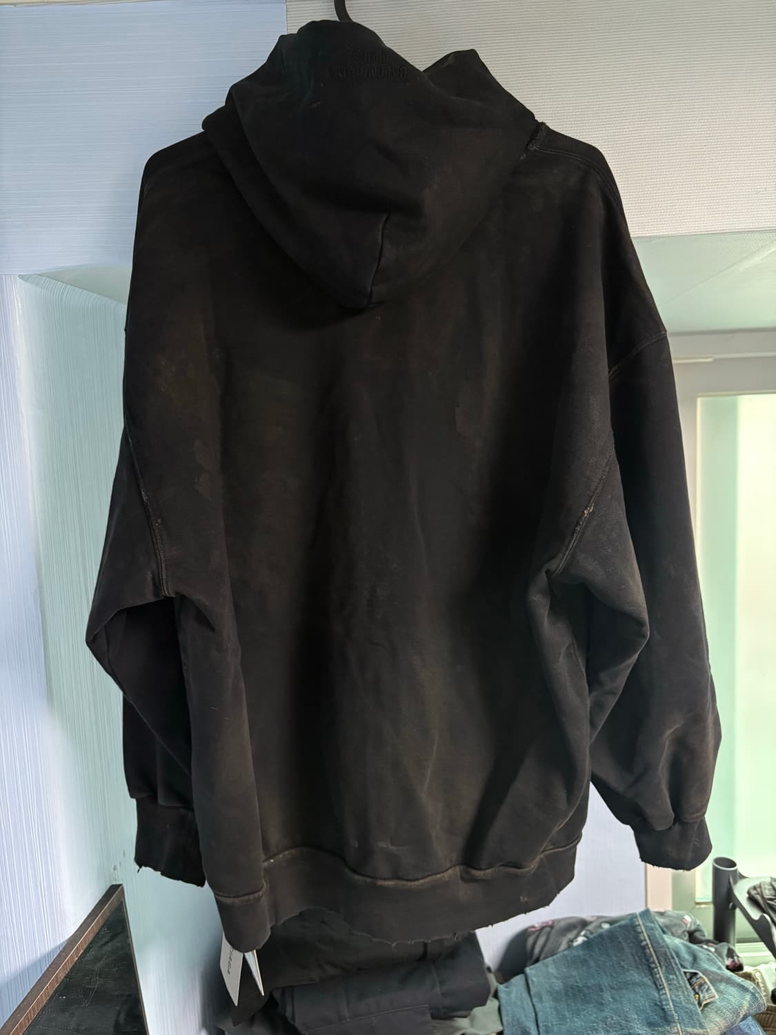 23SUMMER 발렌시아가 스몰핏 머드 후드 집업 XS 새상품 상품이미지2