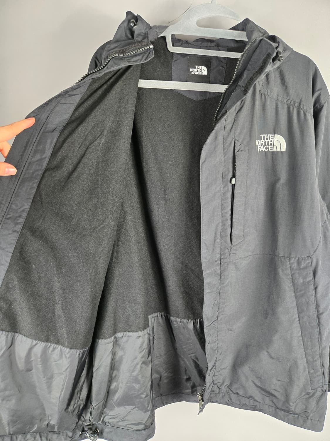 [무료배송]노스페이스 L 남성 기모 안감 바람막이 집업 자켓 블랙 상품이미지7