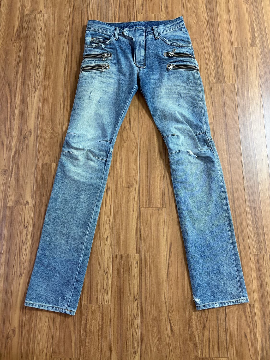 balmain 4-zipper biker jeans 상품이미지3