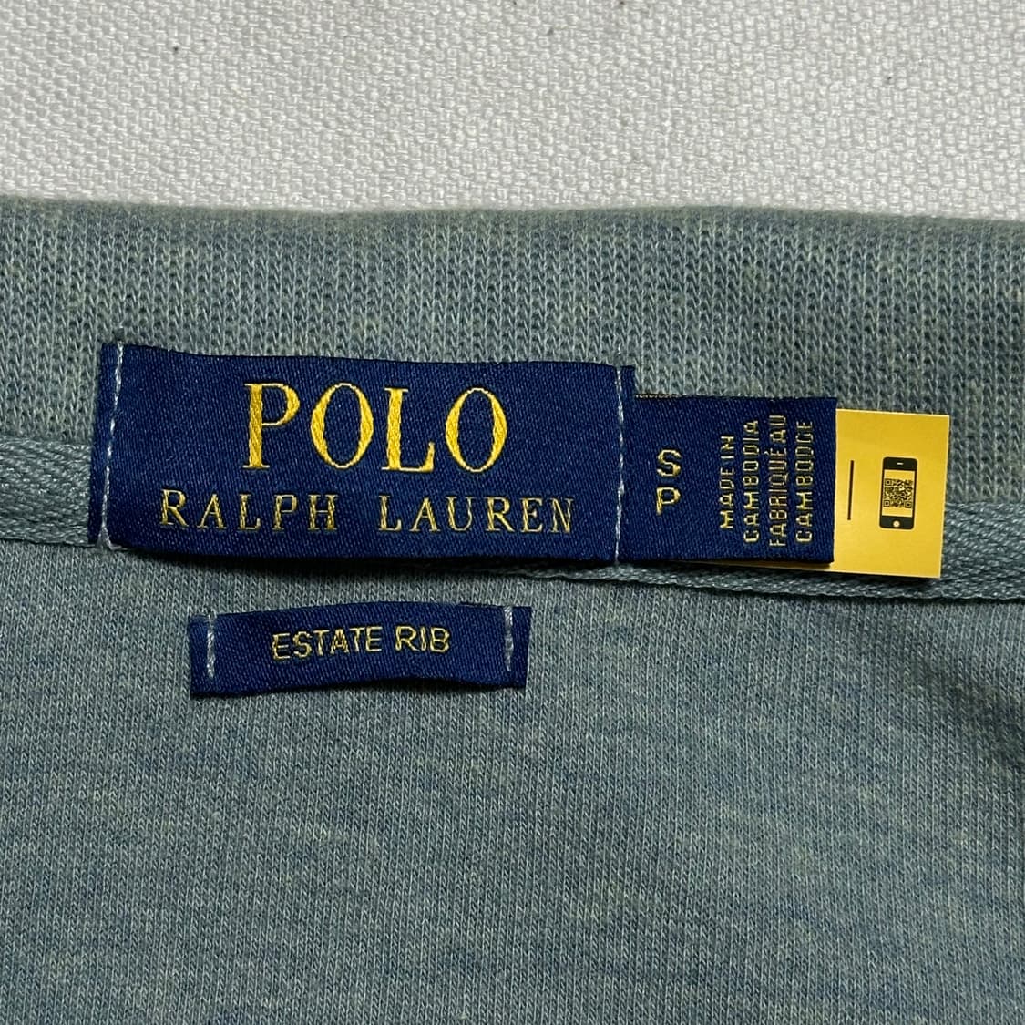 Polo Ralph Lauren 에스테이트 리브 민트그레이 하프집업 니트 상품이미지3