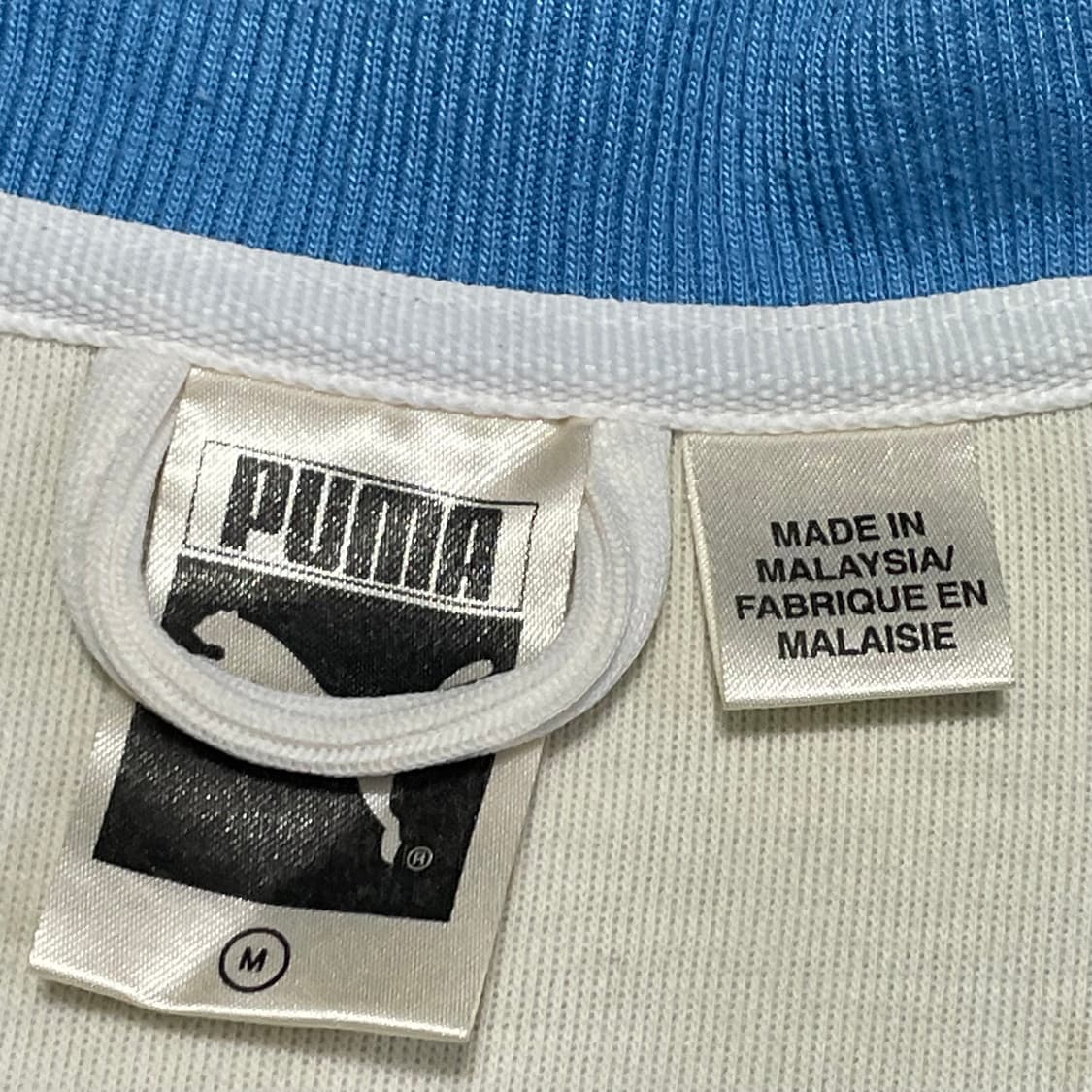 [M] 퓨마 화이트/블루 트랙 자켓 상품이미지2