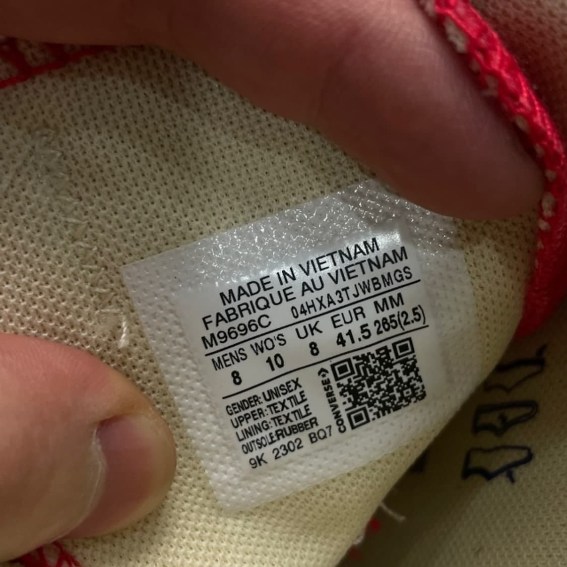 265 컨버스 로우 레드 새상품 상품이미지8