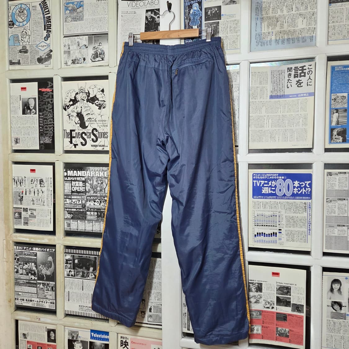 00s 아디다스 라이트블루 삼선 트레이닝 트랙팬츠 상품이미지6