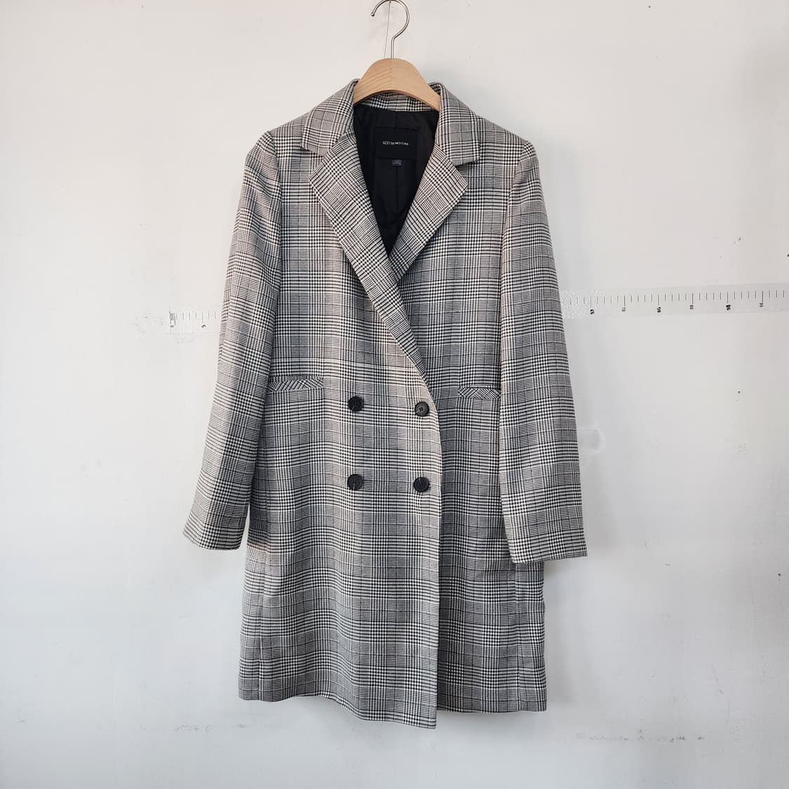 나이스클랍 뉴요커 체크 더블 코트 상품이미지1