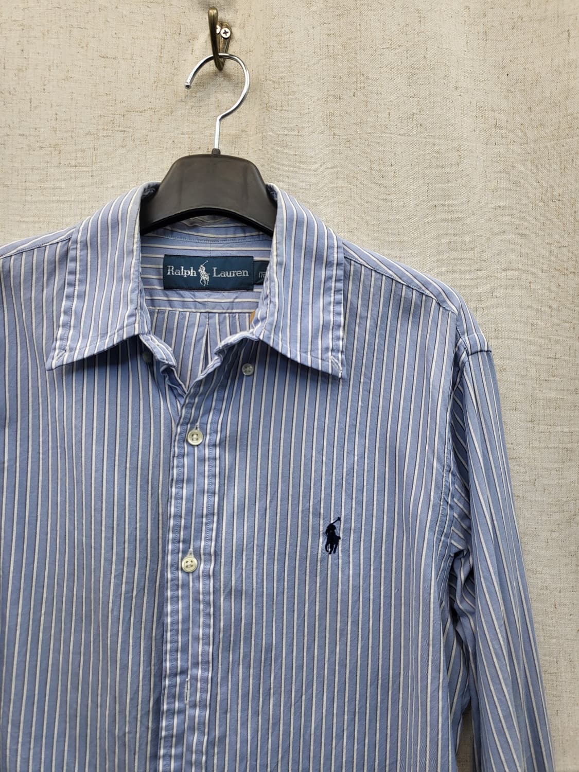 폴로 랄프로렌 스트라이프 셔츠 블루 상품이미지3