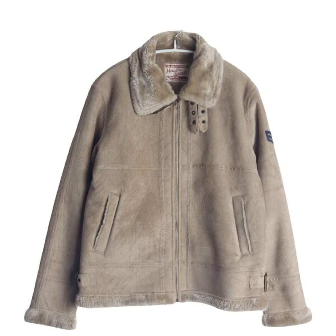 베이지 무스탕 자켓 상품이미지1