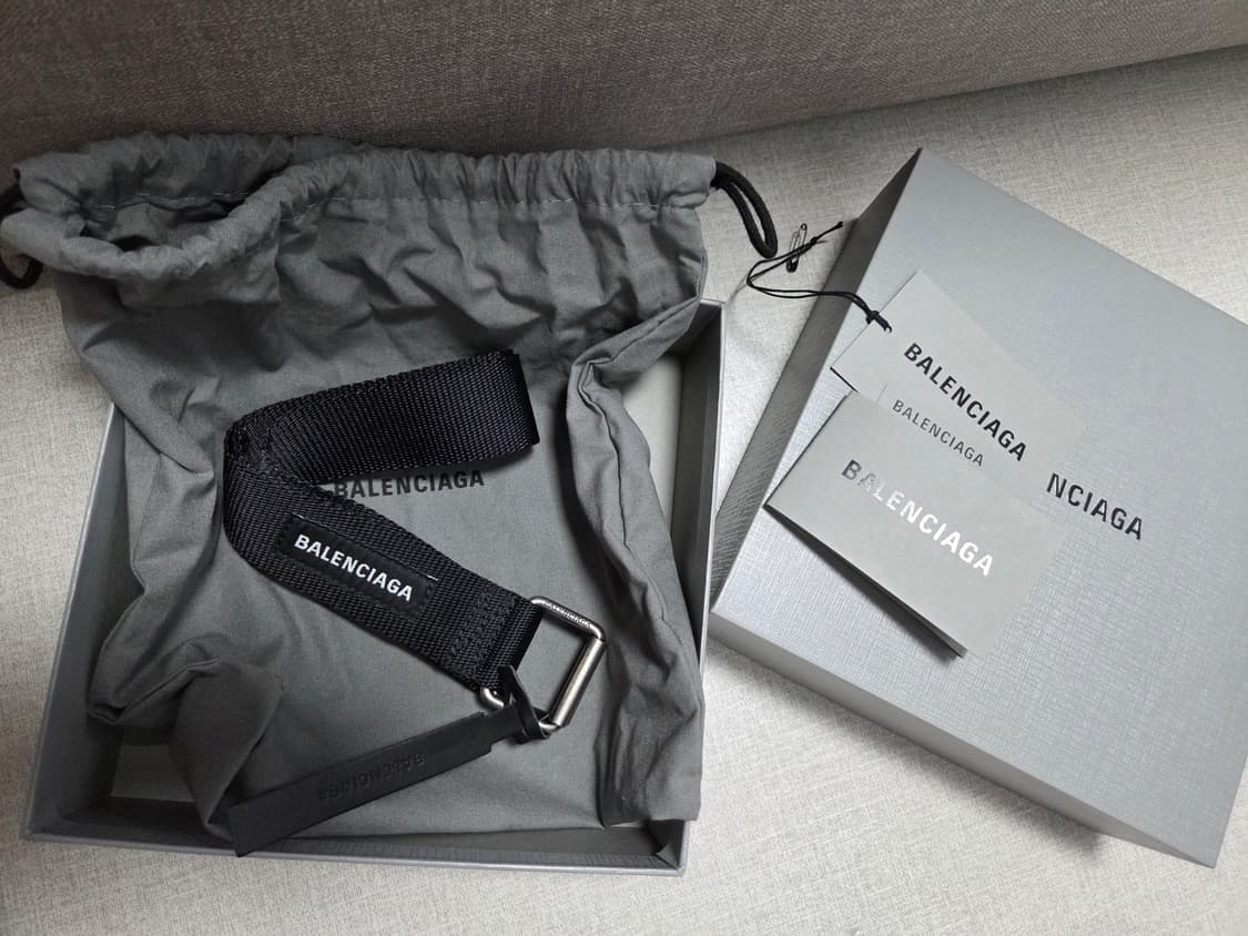 발렌시아가 아미 패브릭 벨트 블랙 S사이즈 상품이미지1