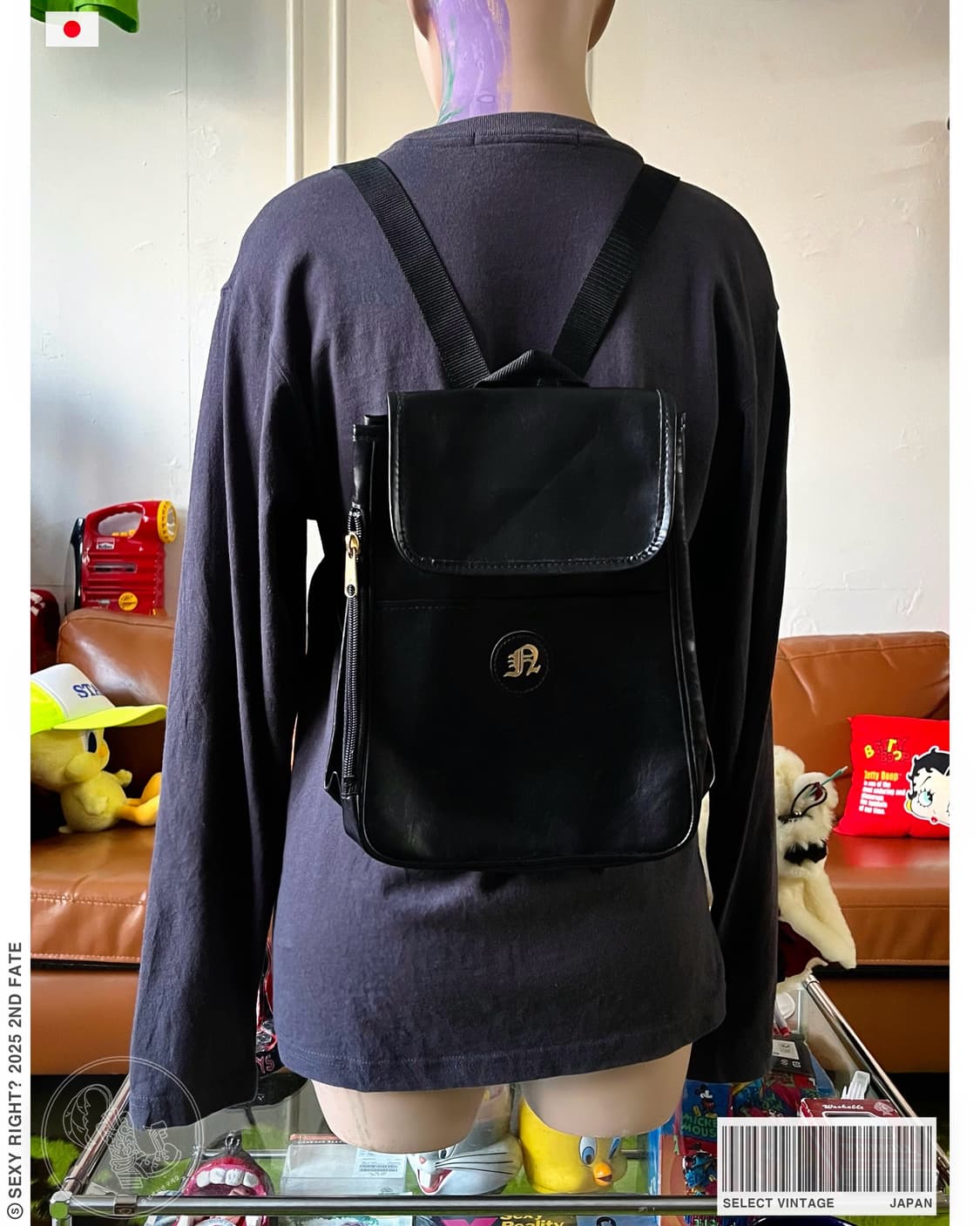 Jpn Vintage Gothic Leather Backpack 상품이미지1