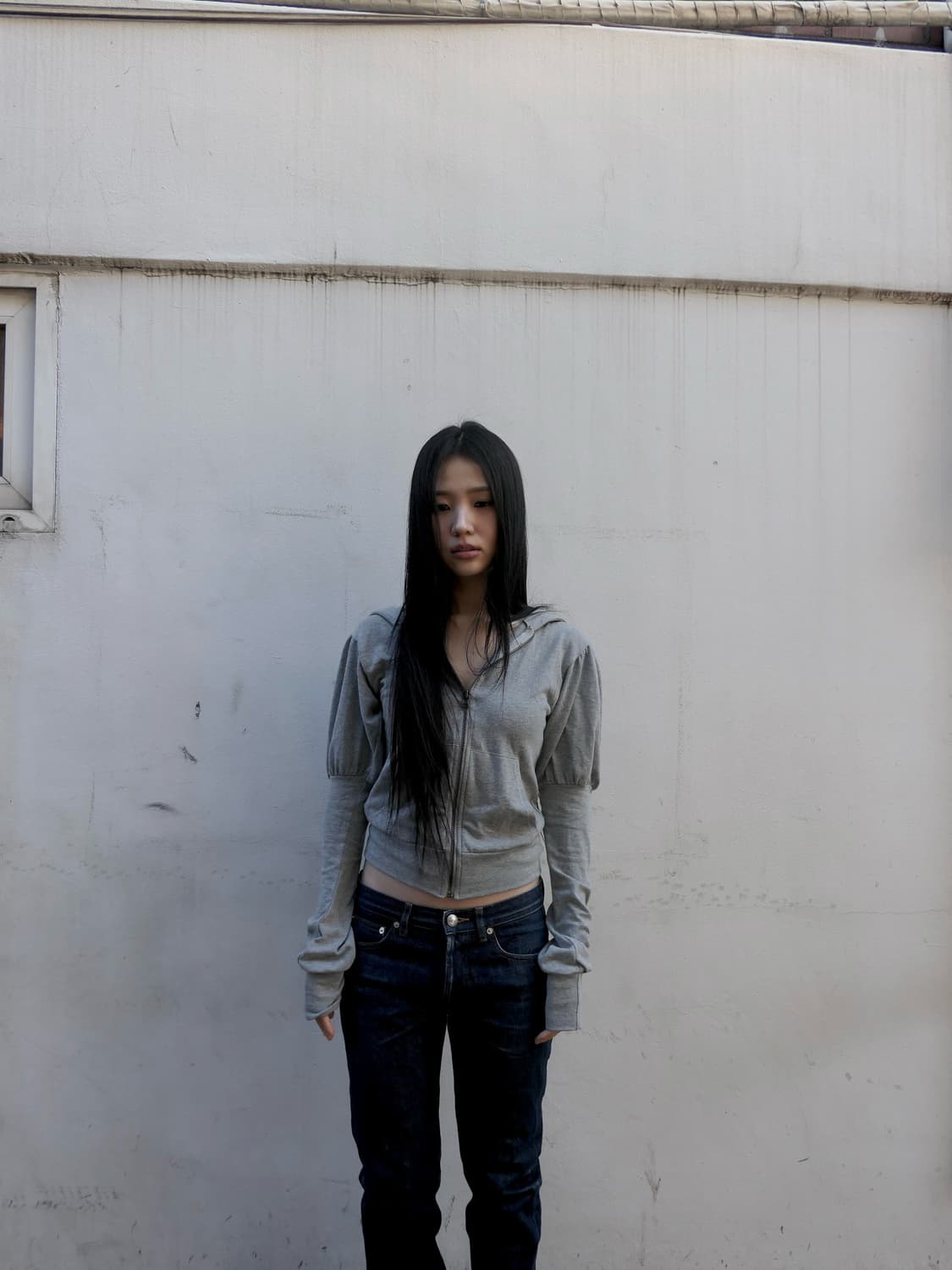 디에이디 퍼프 후드 집업 블랙 상품이미지7