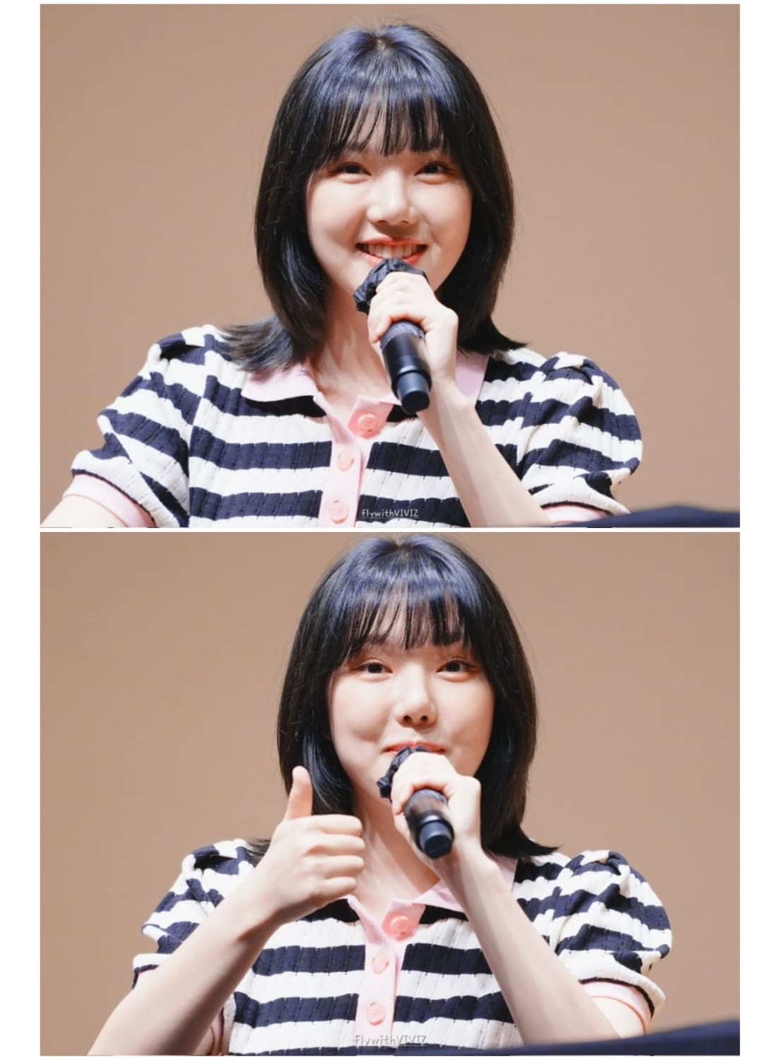 윤아니트-더로켓 스트라이프 크롭셔츠 상품이미지6