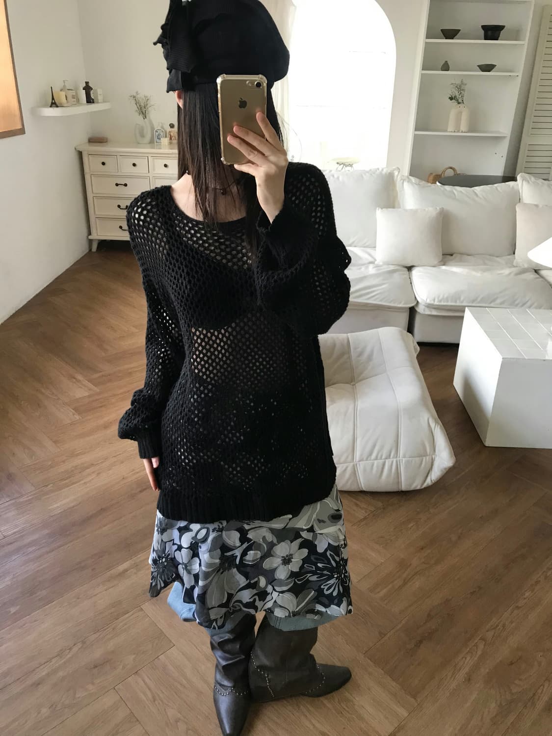 vintage pattern skirt 상품이미지4